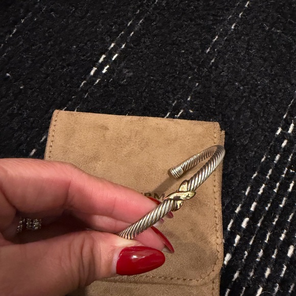 David Yurman Silver Bracelet with Gold Accents - Picture 5 of 5